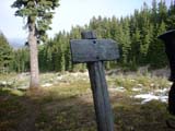signpost at the Timberline Trail