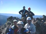 at the summit - fron to back - Lori, Monica, Dean, Tamara, Matt, Greg